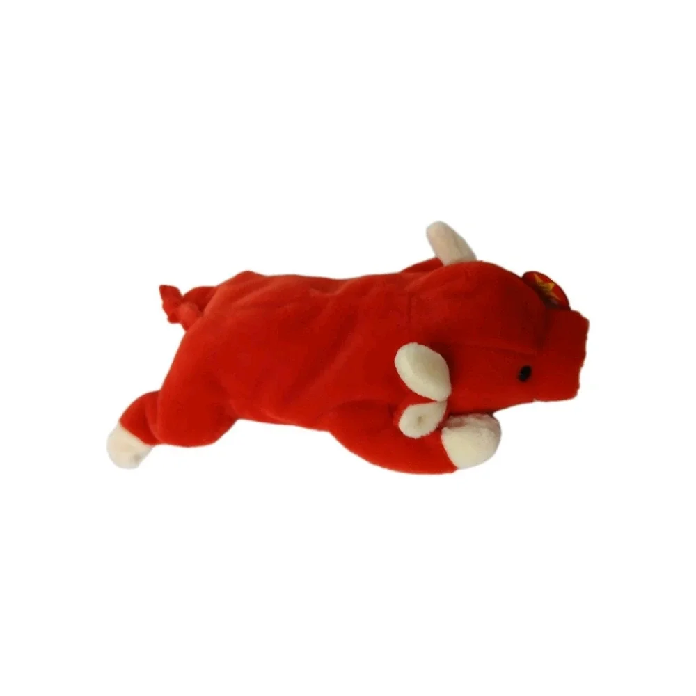 Ty Beanie Buddy Snort the Bull Plush‎ Toy Kids 1995 Collectible #Ty10